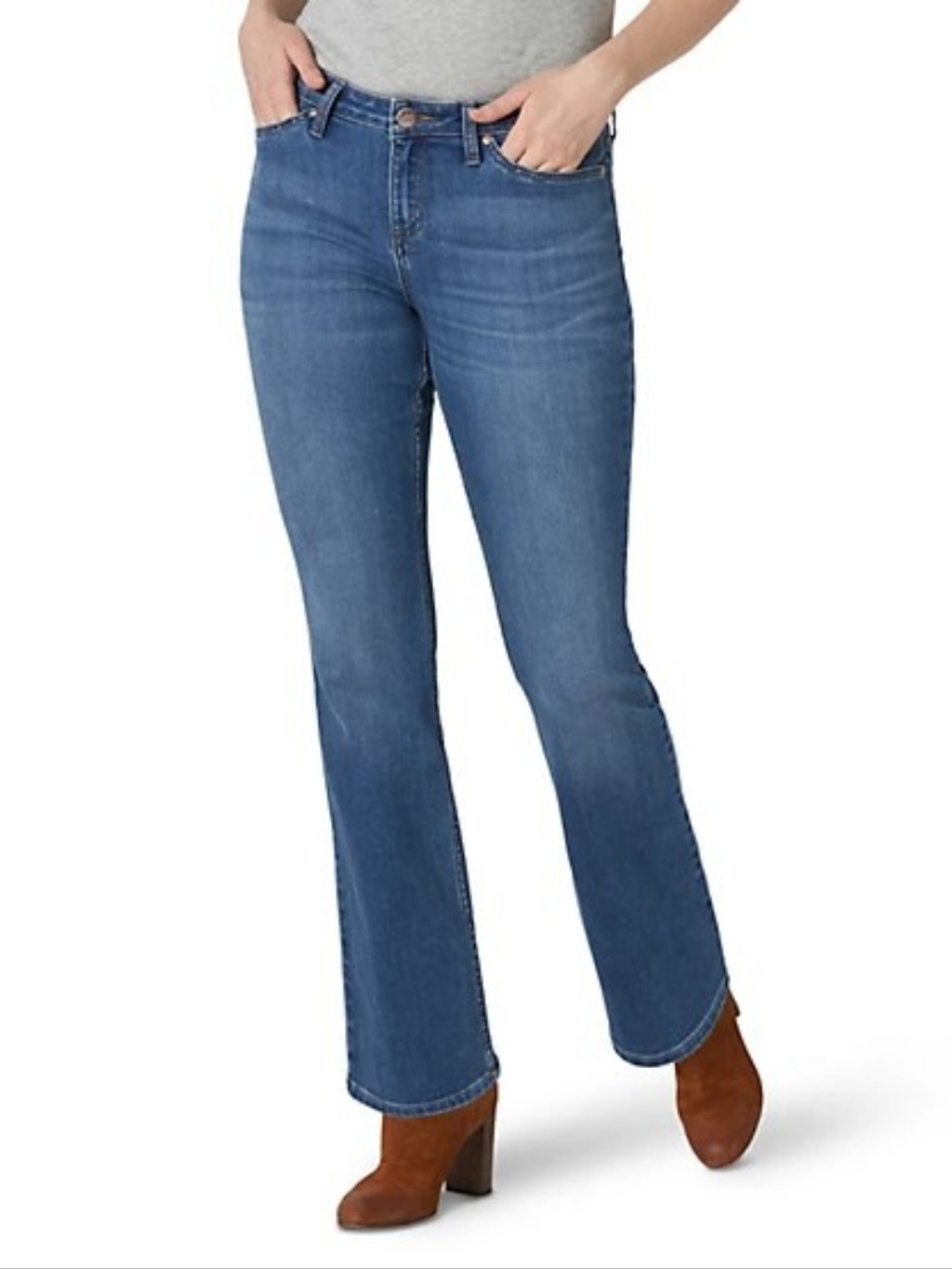 Lee Legendary Regular Fit Mid Rise Bootcut 14 Short Nwt Heritage Fade